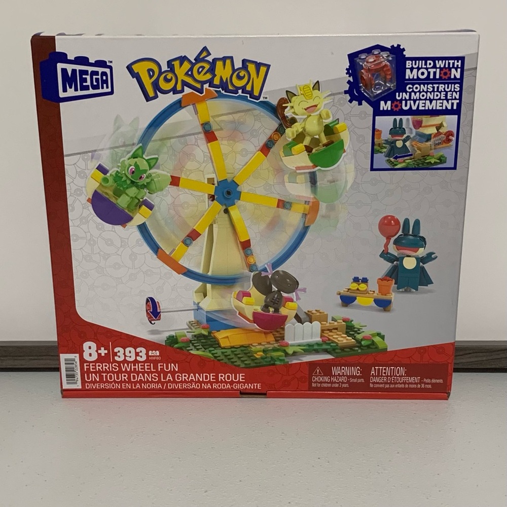 MEGA Pokemon Ferris Wheel Fun Building Set-New